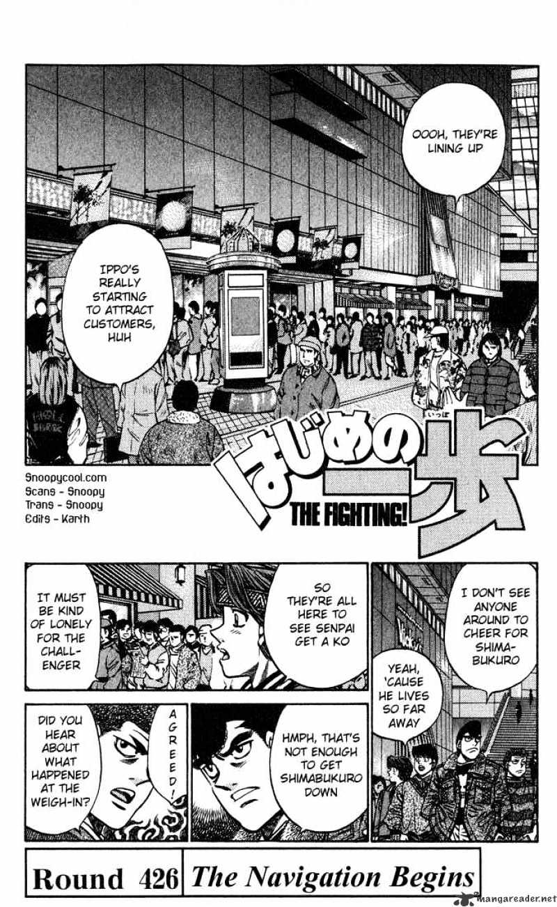 Hajime no Ippo: Fighting Spirit, Chapter 426 image 01